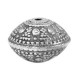 Metal bead disc deco 20x13mm Antique silver